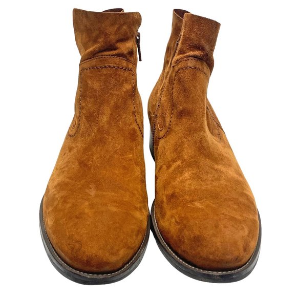 PAUL‎ GREEN Nicole Nut Suede Side Zip Booties - Picture 11 of 11